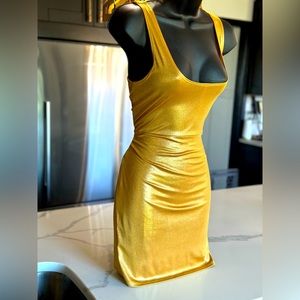 A-7 Gold Dress size Medium
